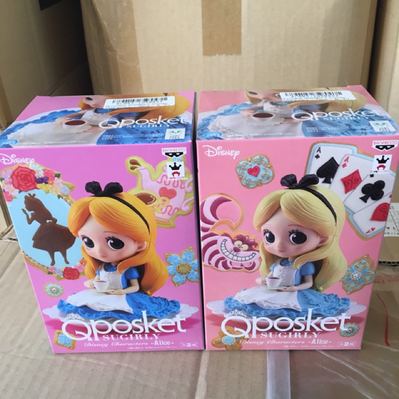 現貨日版Qposket 愛麗絲坐姿下午茶公主迪士尼Disney Q posket 公仔原色