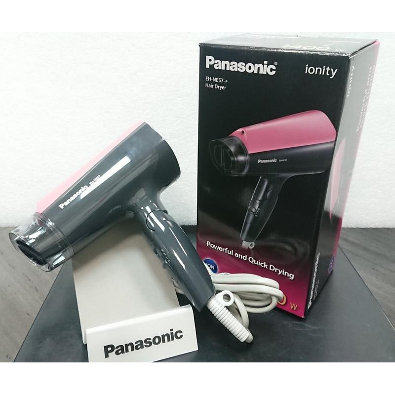 Panasonic 負離子吹風機 EH-NE57 粉紅色 速乾美學 二段式風量 國際牌