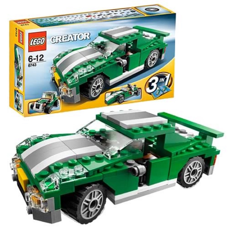 LEGO 樂高 6743 Creator 三合一 街頭賽車 二手無盒無說明書 | 蝦皮購物
