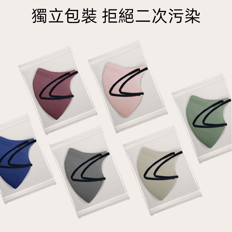 KF94 9D蝶形口罩評價：莫蘭迪色系好看嗎？值不值得買 (6/9)