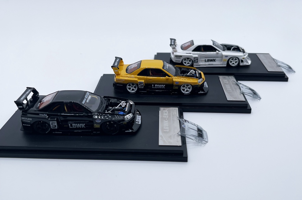 【模例】Stance Hunters 1/64 NISSAN SKYLINE LBWK (ER34) 透明引擎蓋 | 蝦皮購物