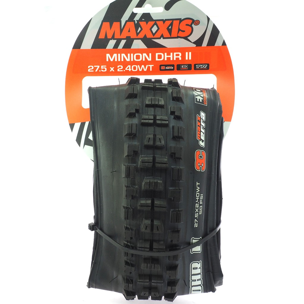 MAXXIS MINION DHR II 27.5x2.4WT EXO TR 3CT可折登山車無內胎外胎