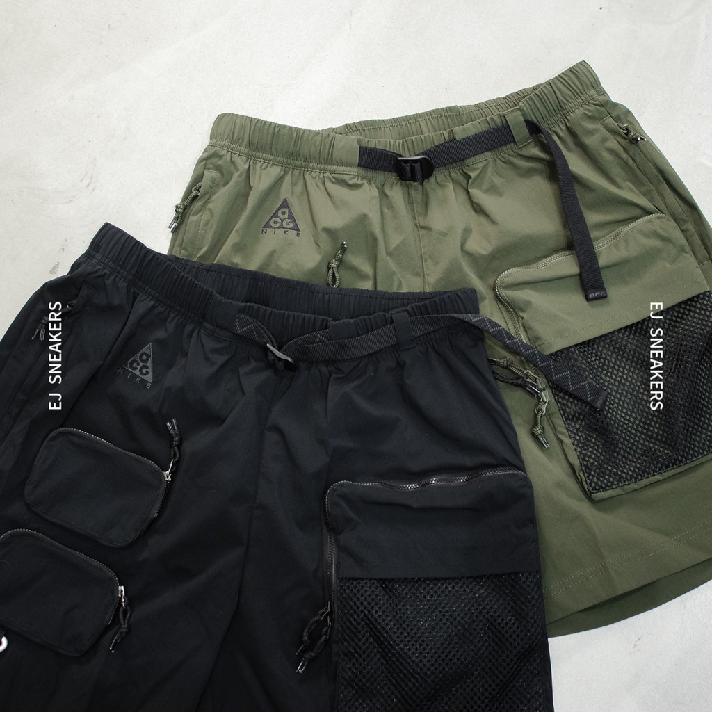 EJ- 現貨NIKE ACG Cargo Shorts 機能工裝口袋短褲黑色全黑CK7845-010