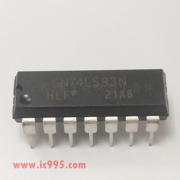 IC 74LS93 4-bit Binary Counter Texas Instruments SN74LS93N DIP14