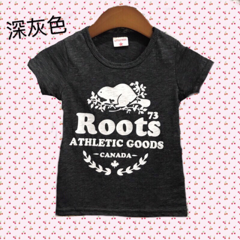 【MIT系列】Roots台製小松鼠上衣（深灰） | 蝦皮購物