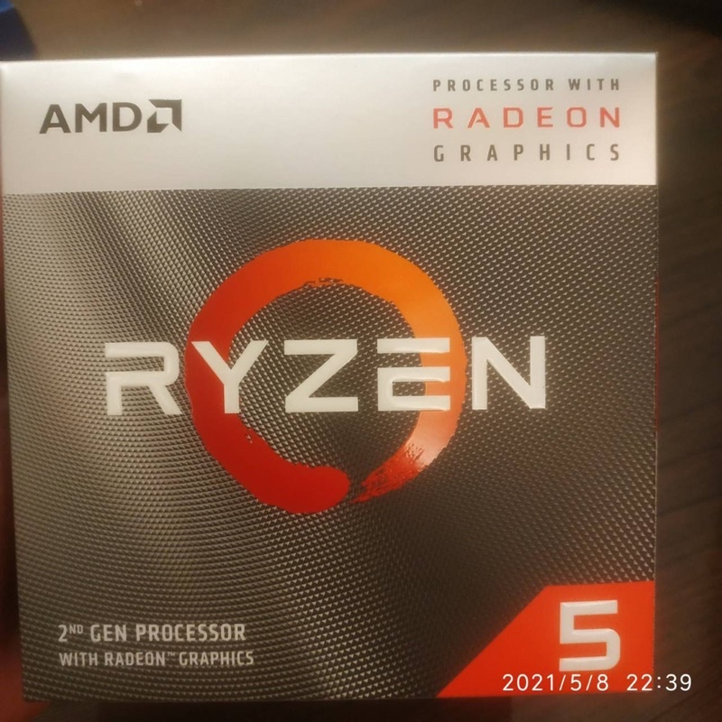 現貨 全新轉售(保到2024/04）AMD R5 3400G 65W 3.7GHz 4核8緒 VEGA11內顯 | 蝦皮購物