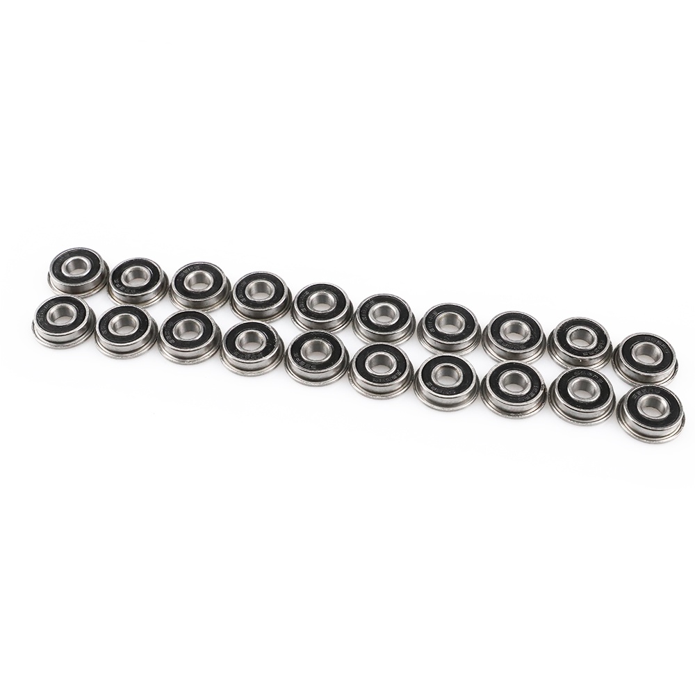 10個F695-2RS軸承5X13X4mm法蘭微型深溝球軸承F695RS，用於VORON