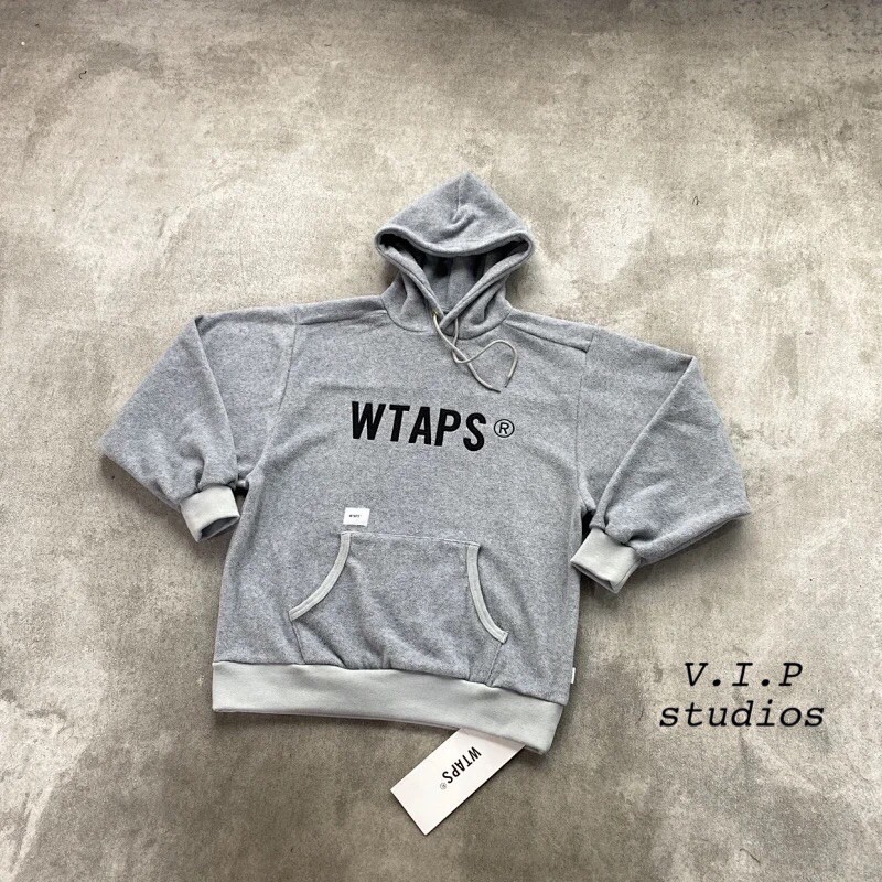 V.I.P》🇯🇵日本製WTAPS DOWNY 02/SWEATSHIRT.POLY 羊羔絨毛絨帽T 長袖