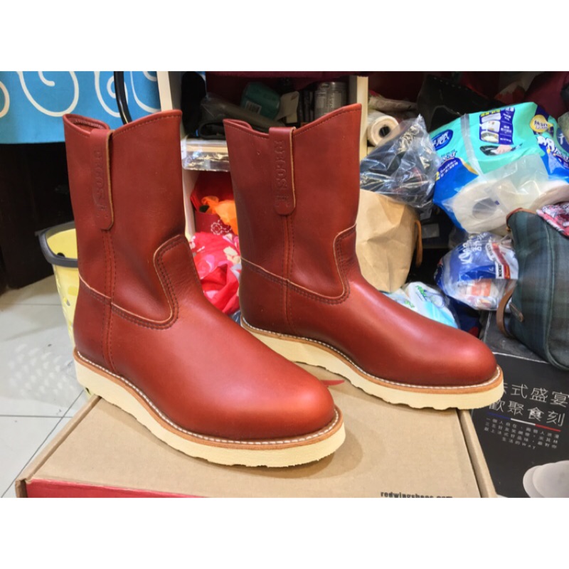 Red wing fs 全新原盒8866 真皮US 8.5E 美國製工程師靴工裝工作靴機車