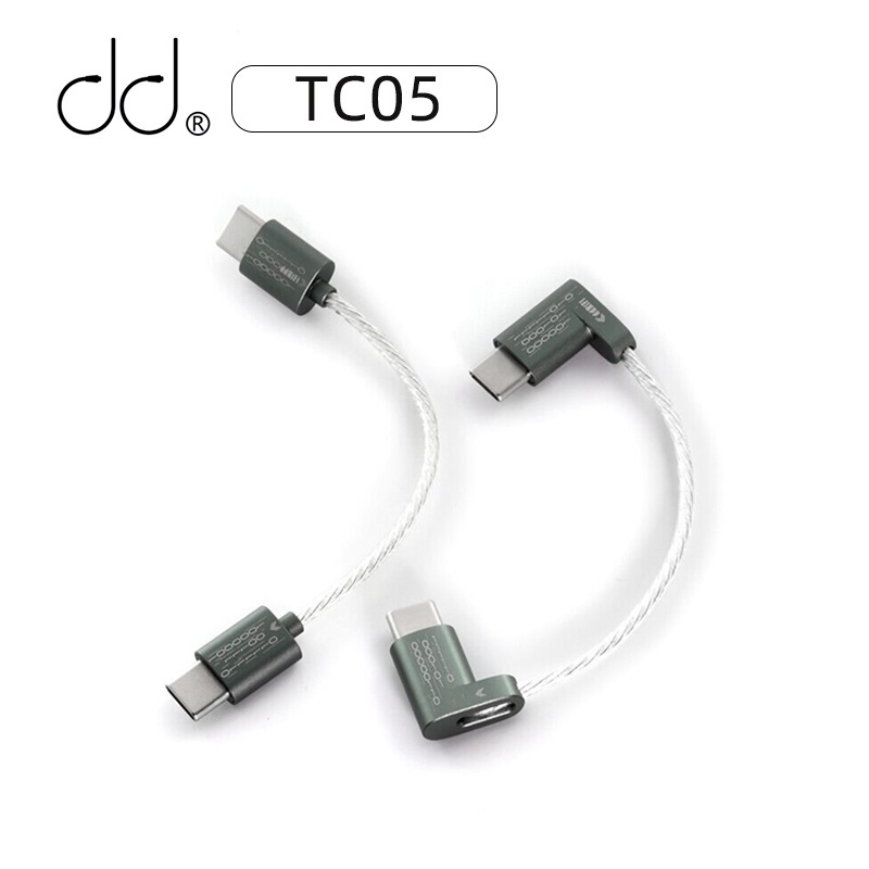 DD HiFi TC05升級雙TypeC數字線OTG單晶銅鍍銀USB安卓音頻线 原装正品 | 蝦皮購物