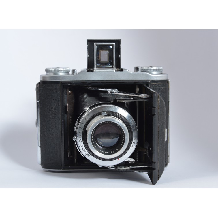 Ensign Selfix 16-20 folding Camera, Ross Xpres 75mm 3.5附皮套