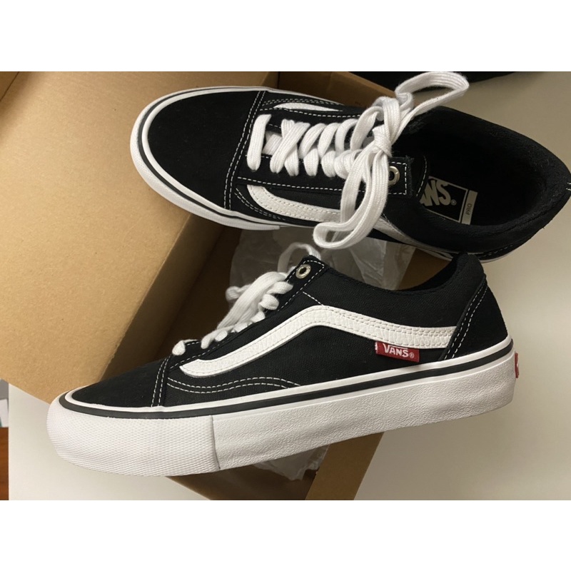 vans old skool pro black white 25.5 ABC MART