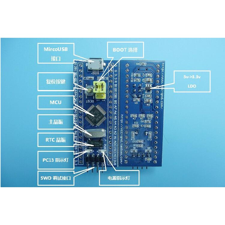 [rwg] Stm32f103c8t6 開發板 最小系統板 單片機 核心板 Stm32 Arm 蝦皮購物