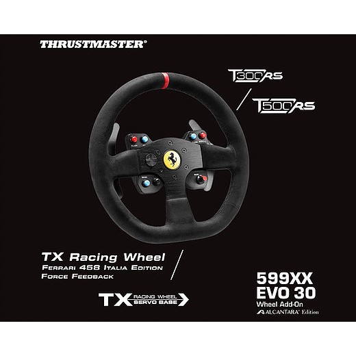 THRUSTMASTER 599XX EVO 30 Wheel Alcantara Edition 方向盤| 蝦皮購物