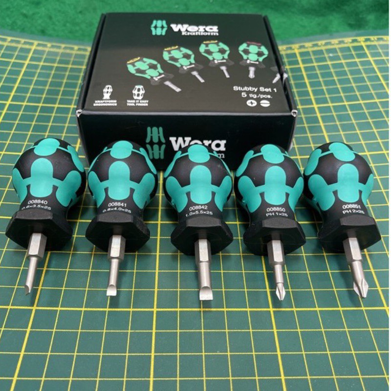 Wera 05008870001 Stubby Set 1 Screwdriver Set, 5 Lesotho