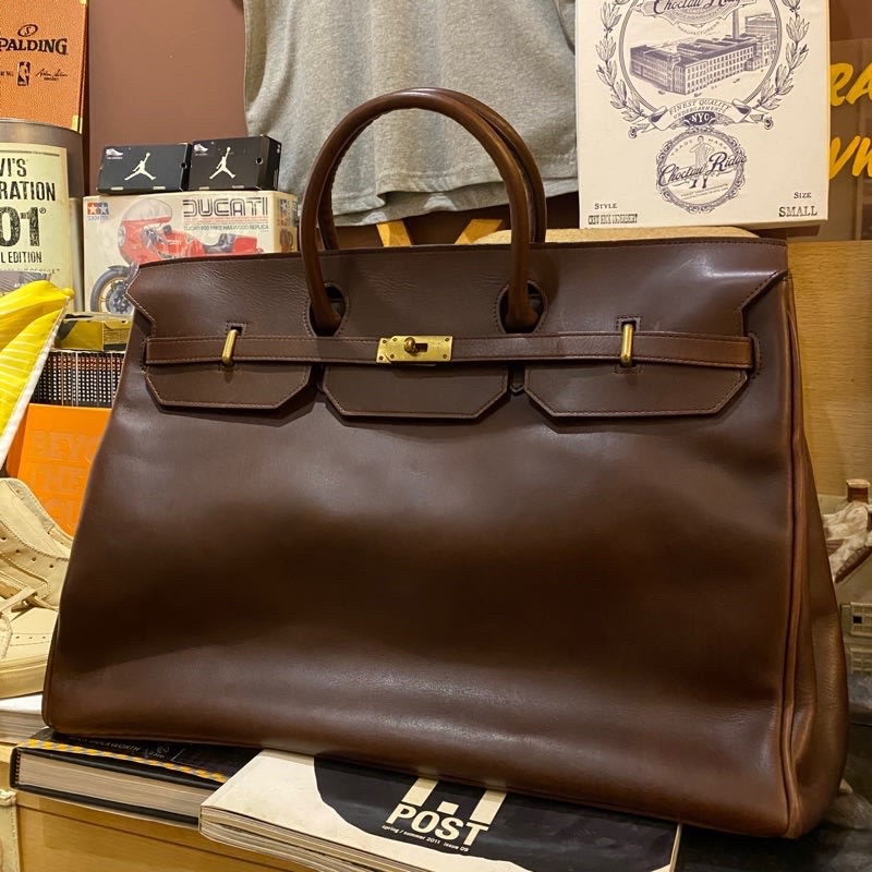 二手美品 NEXUSVII X PORTER - JANE LEATHER BAG 聯名款 柏金包 手提袋