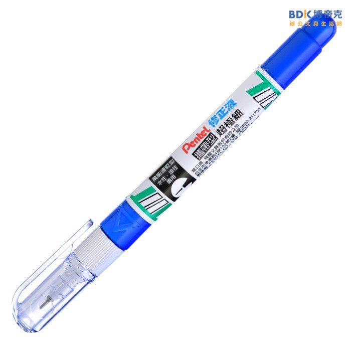 Pentel 飛龍文具 Fine Point 超極細修正筆 ZL72 WTN 藍桿 蝦皮購物