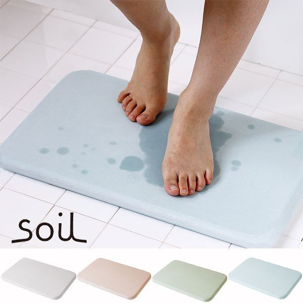 日本soil BATH MAT 矽藻土珪藻土快速吸水防潮地墊(厚)浴墊腳踏墊(可另