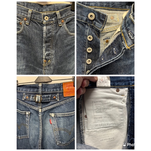 Levi's 702XX BIGE 赤耳 シンチバッチ ボタン裏J22 Levi's 702XX BIGE