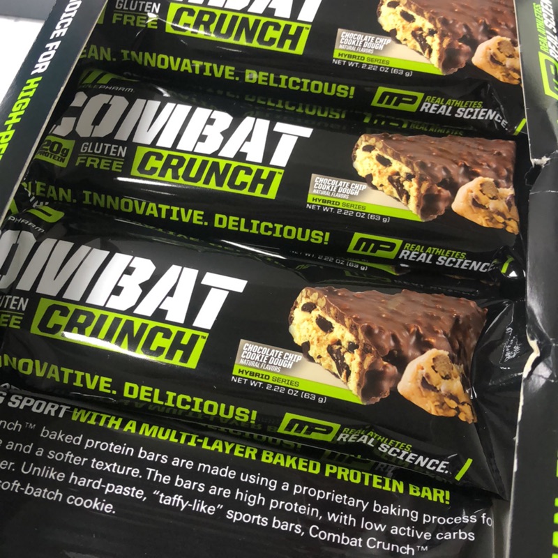 MP Musclepharm combat gluten free crunch 20g protein (現貨) | 蝦皮購物