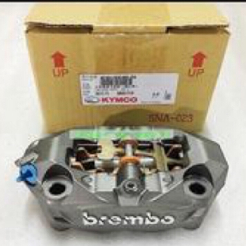 Brembo AK550用輻射卡鉗灰底銀字孔距100mm (左/右) | 蝦皮購物