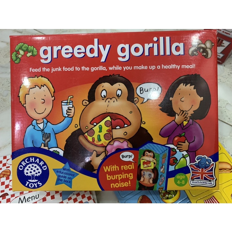 Orchard Toys貪吃的大猩猩桌游Greedy Gorilla 桌面游戲益智玩具| 蝦皮購物