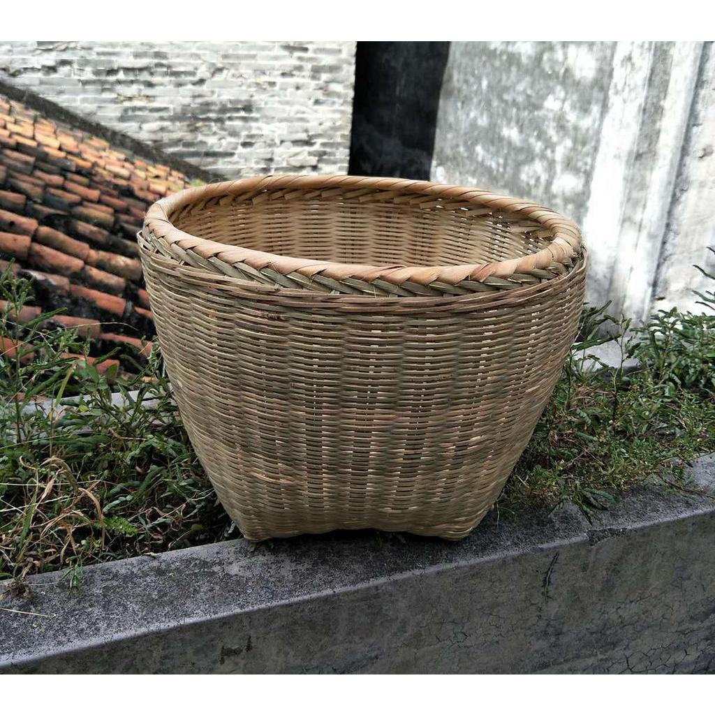 【Sun居家】手工竹編制品 淘米竹筐小號竹籃子竹簍竹筐竹籮子糧食收納籮筐 | 蝦皮購物