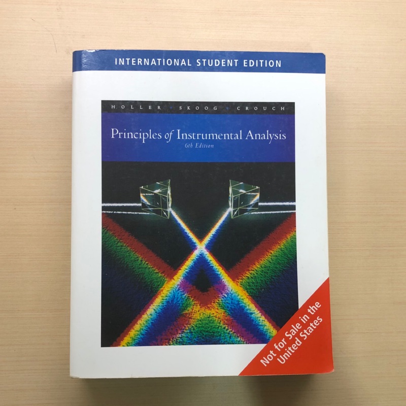 儀器分析 Principles of Instrumental Analysis 6th Edition 附英文版解答 | 蝦皮購物