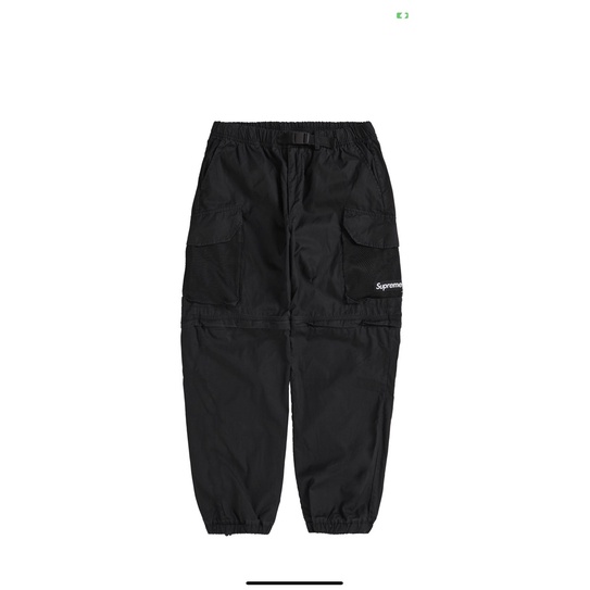 Supreme Mesh Pocket Belted Cargo Pant Black S | 蝦皮購物