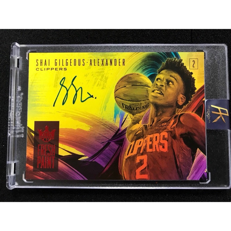 Shai Gilgeous-Alexander Court Kings Auto /99 油畫卡面簽RC SGA