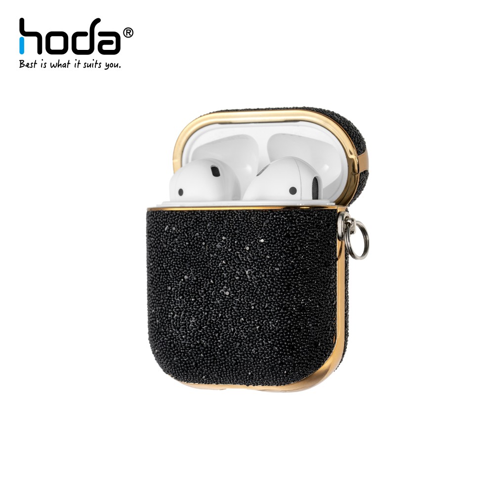 現貨 Hoda Airpods Pro 1代 2代 奢華電鍍鑽布保護殼 吊環 扣環 硬式 耳機盒 耳機套 防摔套 保護套 蝦皮購物