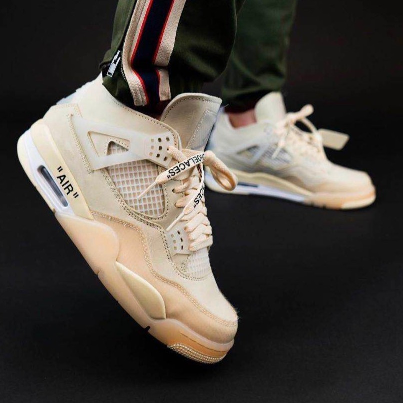 Focus Store】 Off-White x Air Jordan 4 Sail 白帆女款CV9388-100