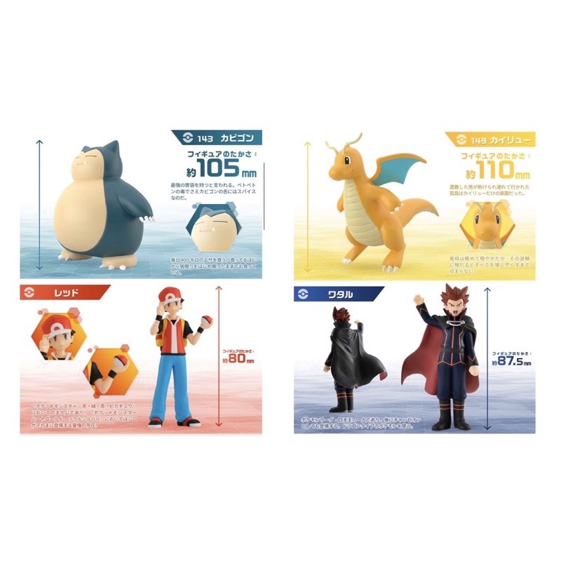 現貨 日版 寶可夢 Pokemon scale world 四大天王 渡 快龍 冠軍 卡比獸 寶可笛 魂限 關都 關東 | 蝦皮購物
