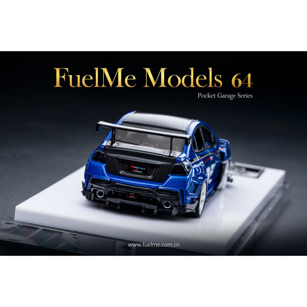 Fuelme 1/64 Subaru Varis改裝套件WRX STI VAB S4 Ocean Blue 白