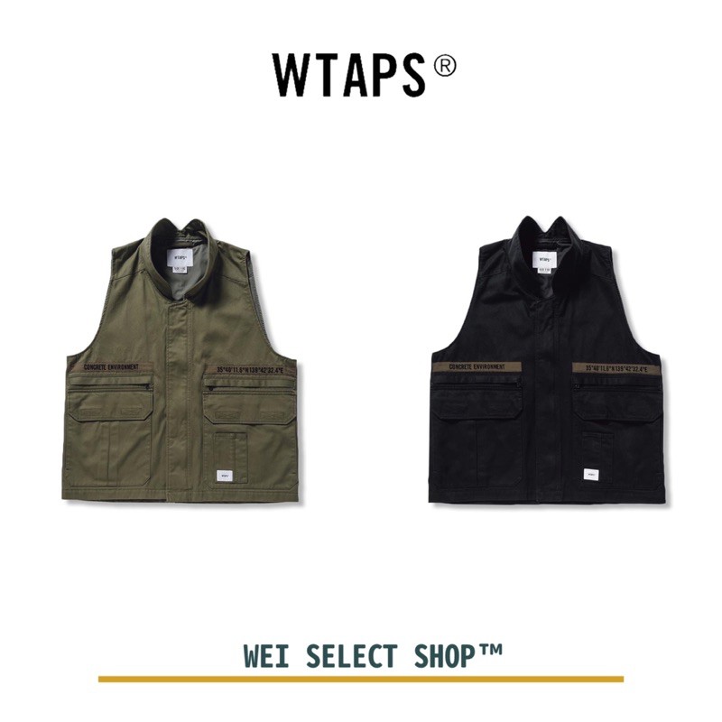 WEI】WTAPS 21SS REP / VEST / COTTON. TWILL 背心戰術背心馬甲背心黑