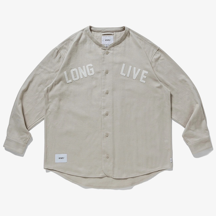 WTAPS LEAGUE LS COTTON FLANNEL 21AW 棒球無領夾克| 蝦皮購物