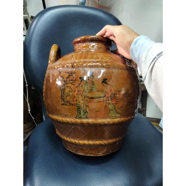 手工彩繪長春賜福陶瓷酒甕裝酒甕泡酒甕醬菜甕 | 蝦皮購物