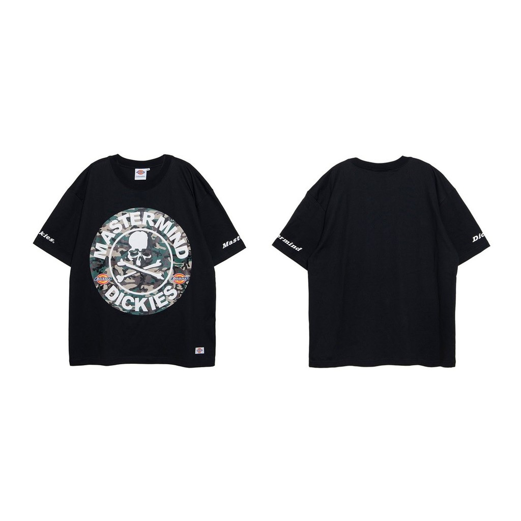 全新現貨黑色L號Mastermind JAPAN X Dickies 短Tee 綠迷彩骨頭MMJ CAMO