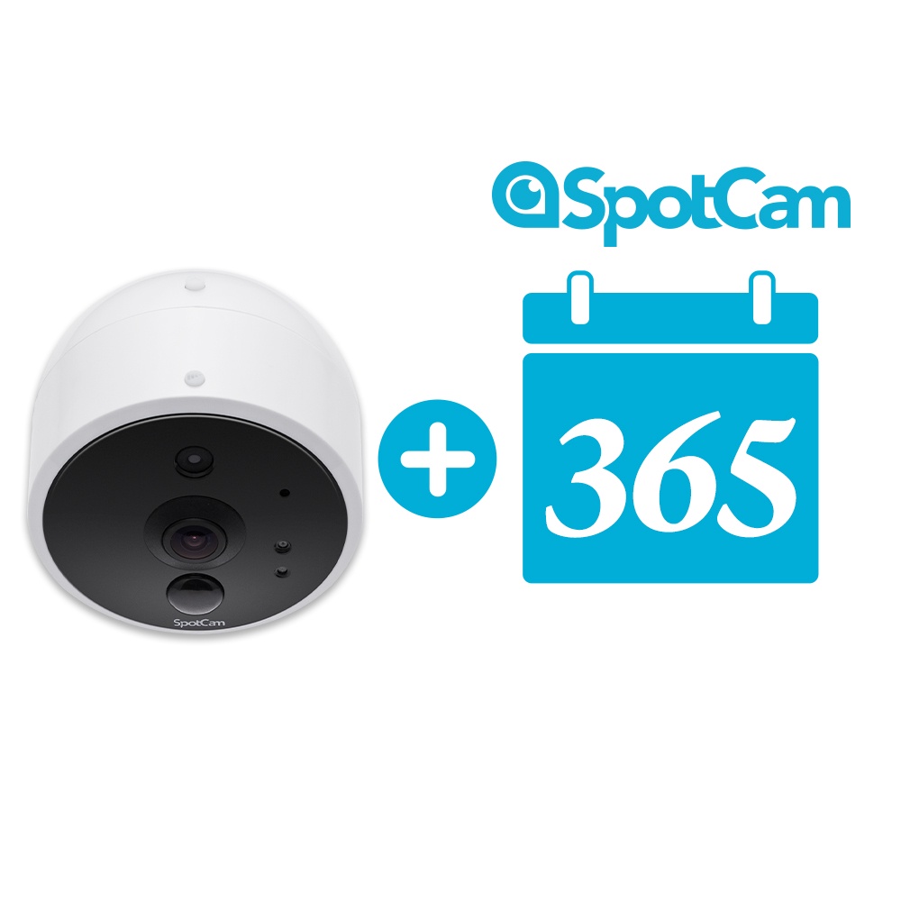 SpotCam Solo 2+365 電池式免插電全無線1080P 廣角180 雲端WiFi 攝影機