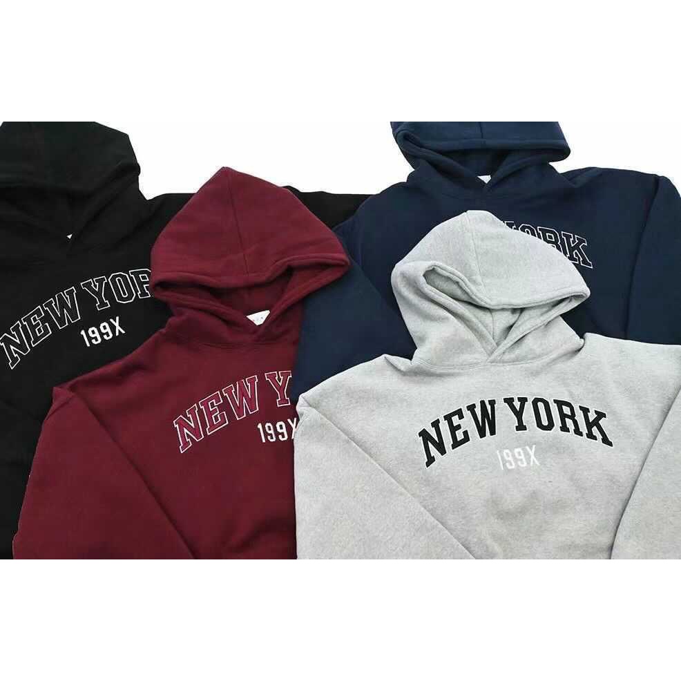 ASTRA] 🇰🇷HOLY IN CODE 刺繡NEW YORK 199X 素色帽Tee 安孝燮同