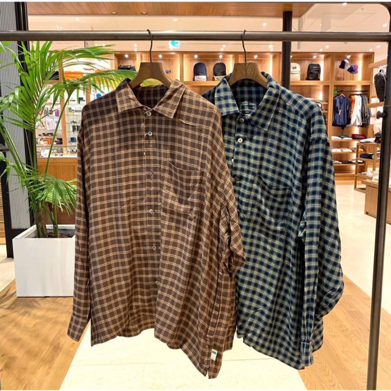 BEAMS x SSZ 20AW 18OMBRE SHIRTS 格紋襯衫外套| 蝦皮購物