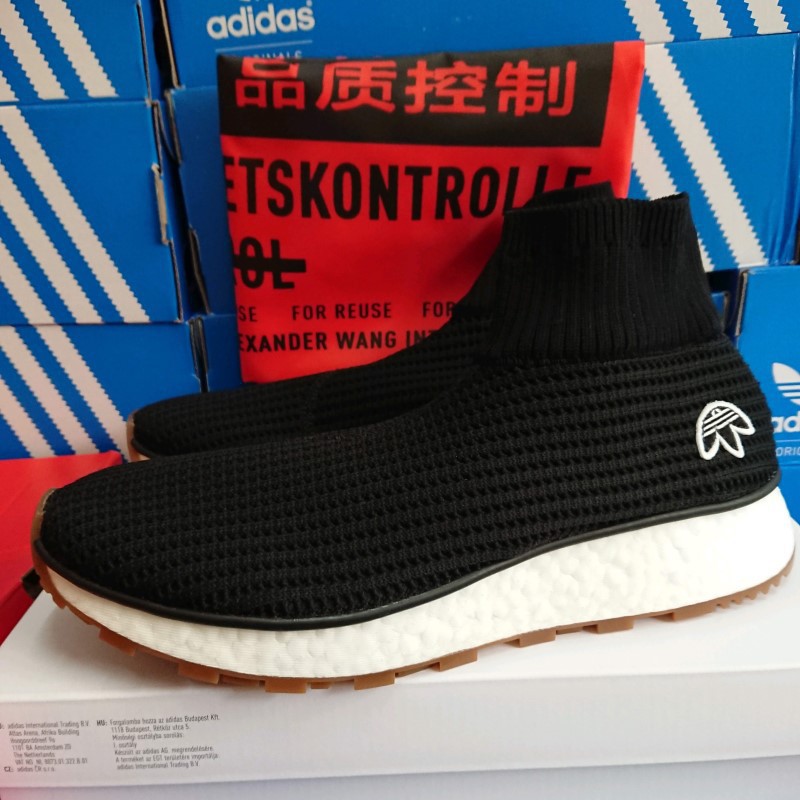 小八】adidas Originals By Alexander Wang Run Clean 黑襪套AQ1230