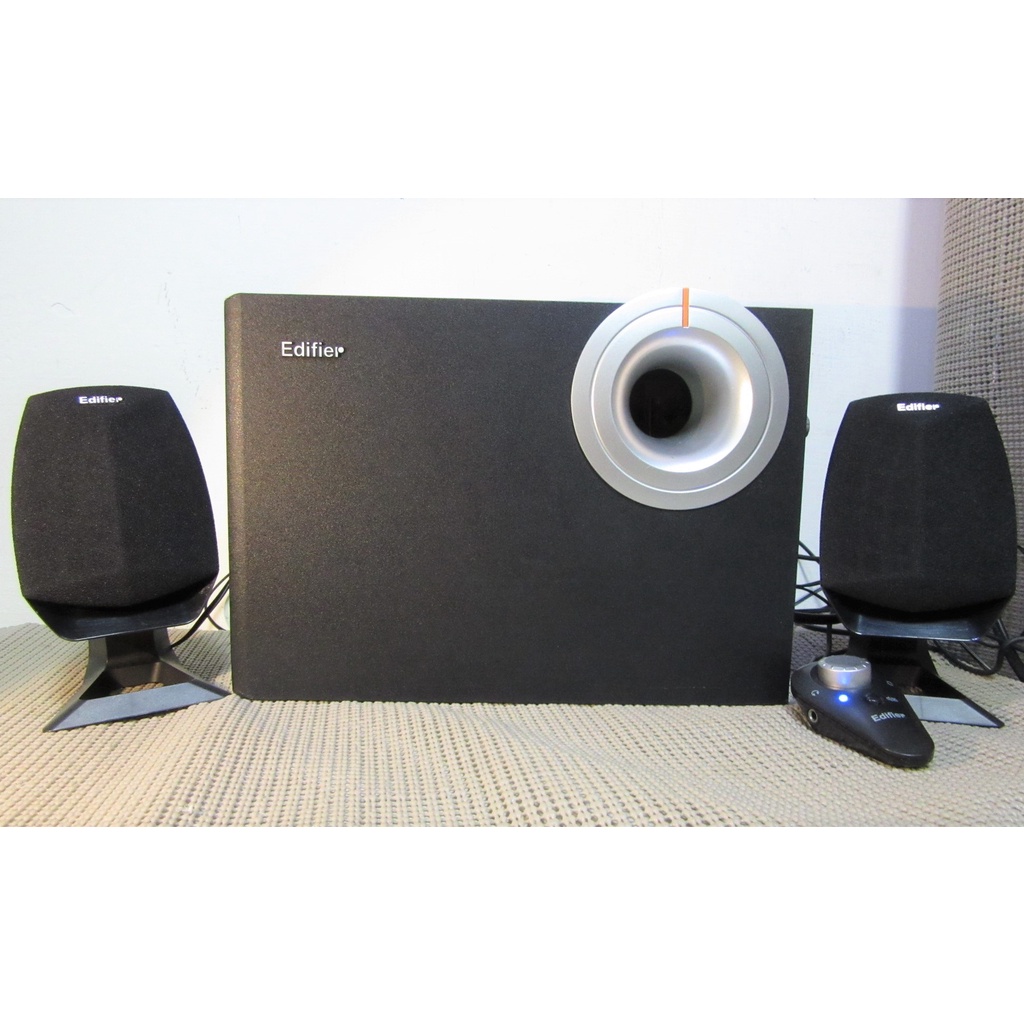 漫步者 Edifier M1310 電腦音箱系統 2.1聲道立體聲喇叭 重低音木質音箱 蝦皮購物