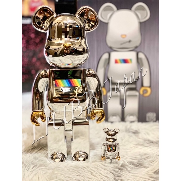 日本官方全新正品庫柏力克Bearbrick Be@rbrick J.S.B JSB 初代電鍍銀