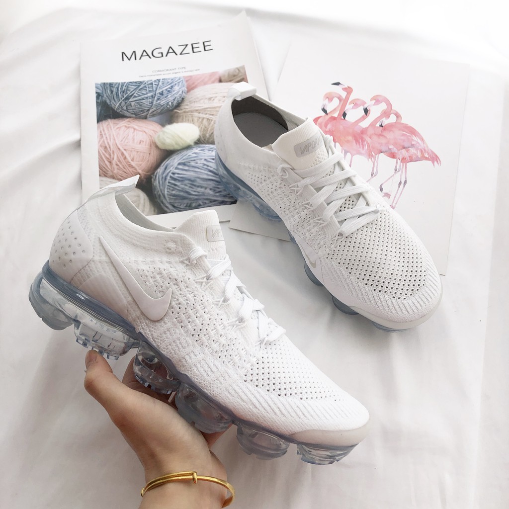 柯拔Nike Air VaporMax Flyknit 2.0 942843-100女942842-100 男白