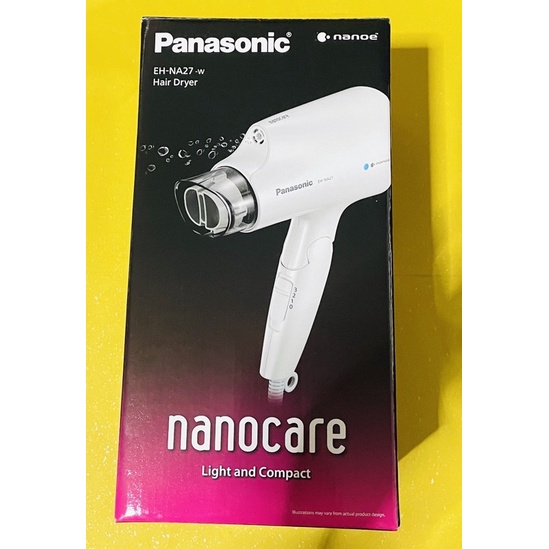 Panasonic 國際牌奈米水離子吹風機EH-NA27-W 白色EH-NA27 NA27 開立