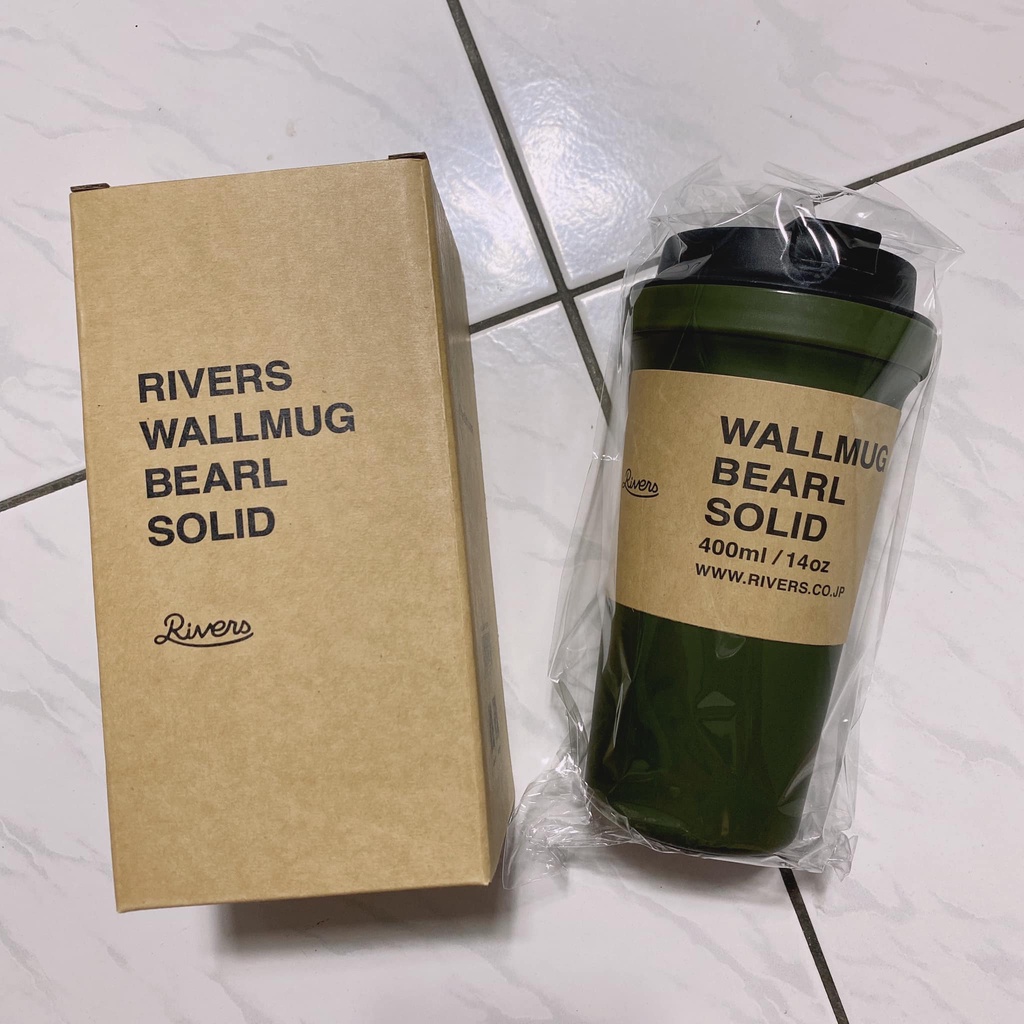 日本 RIVERS Wallmug BEARL Solid 墨綠色 隨行杯400ml 咖啡杯 現貨一個 | 蝦皮購物