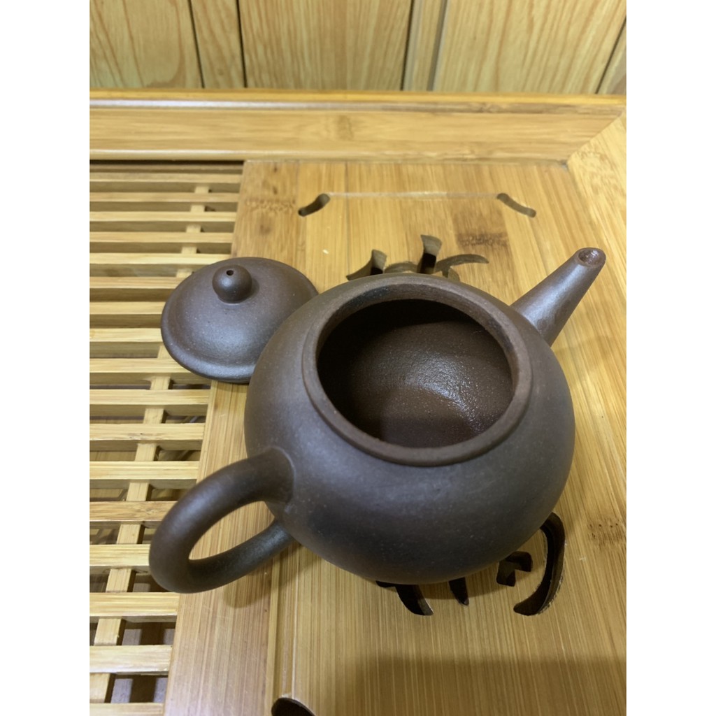 壺風茶道~A111《宜興紫砂窯變水平壺》古董、茶壺、普洱茶、紫砂