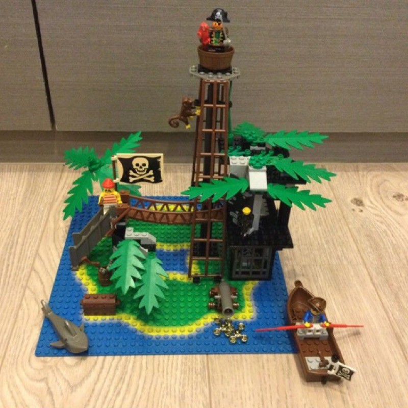 LEGO樂高經典絕版南海海盜系列6270 Forbidden Island 海盜禁區二手美品