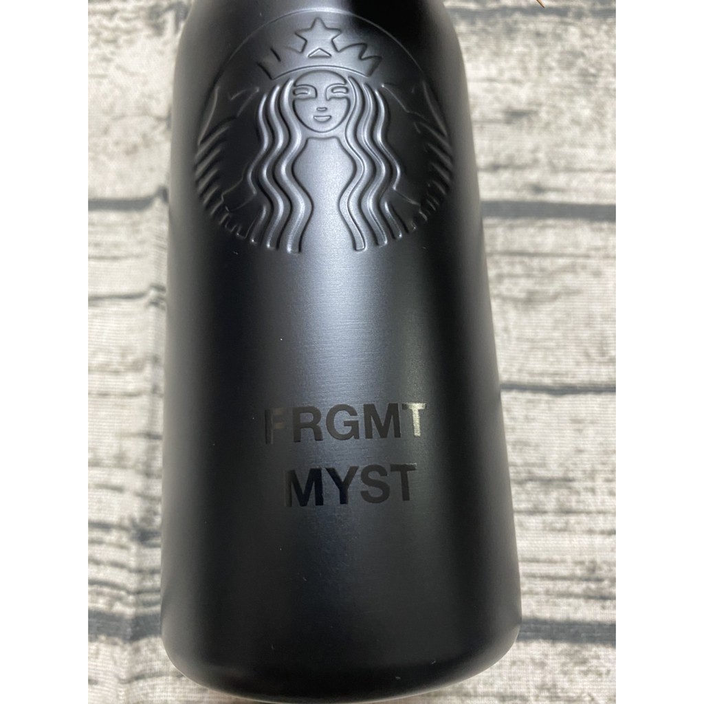 全新現貨日本星巴客x 閃電Fragment x Starbucks 黑色保溫瓶FRGMT MYST